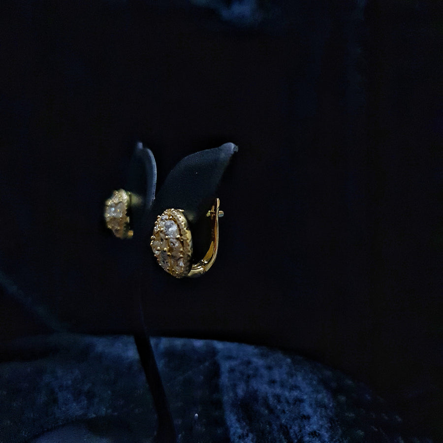 Marquise Diamond Clip Earrings
