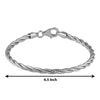 Coil Bracelet (Rhodium Finish)