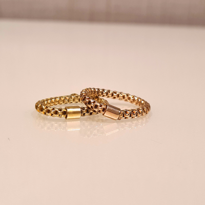 Let’s Mesh! Ring (Gold Finish)