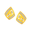 Studded Kite Pendant Earrings Set
