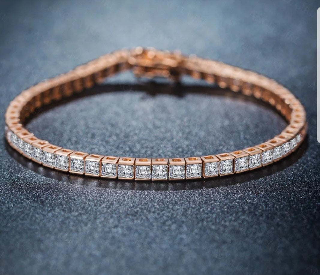 Tennis Bracelet (Square 3mm)