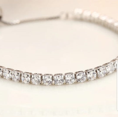 Tennis Bracelet with Pull-Chain (3mm)